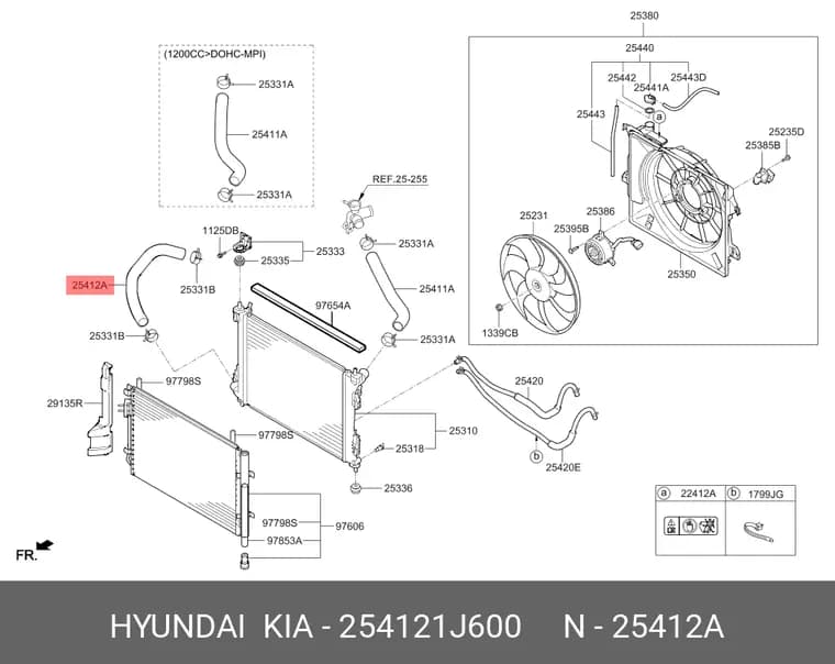 شلنگ پایین رادیاتور I20