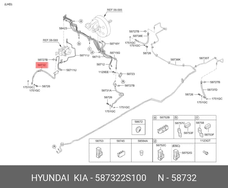 شلنگ ترمز جلو راست IX35